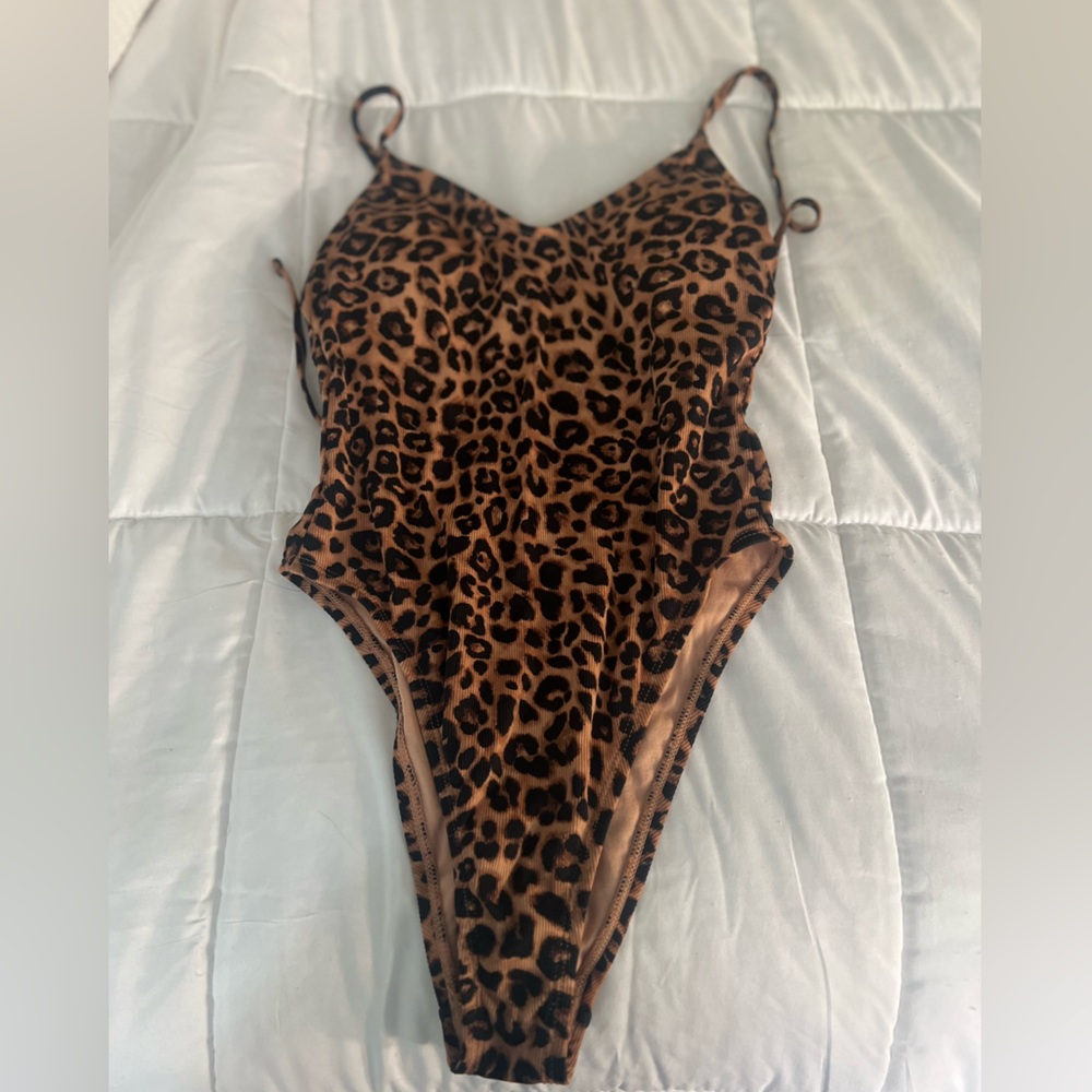 Wild Fable/Target Leopard Print Halter Top One Piece